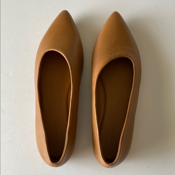 Vince Shoes - Vince Lex brown leather flats women’s Sz 7 NEW without box